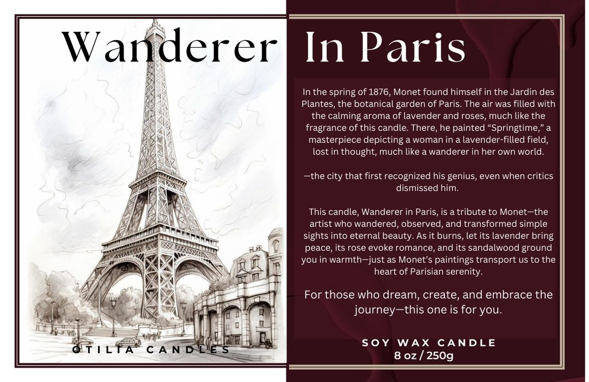 A Wanderer in Paris - Scented Candle