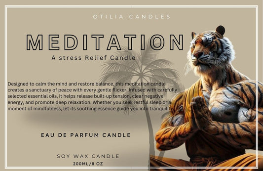 MEDITATION - Stress Relief Scented Candle