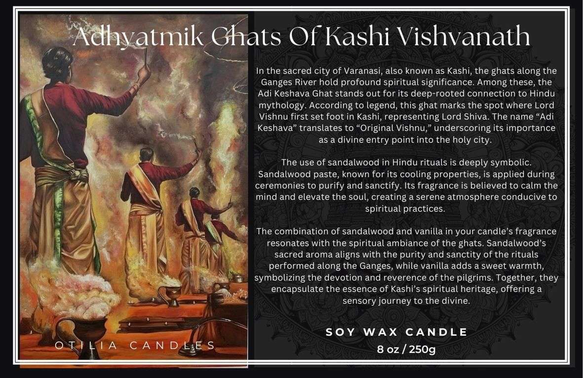 Adhyatmik Ghats of Kashi Vishwanath - Scented Candle