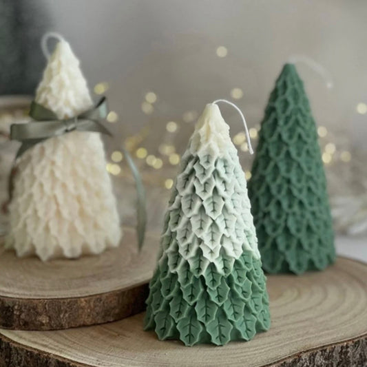 Snow-Kissed Pine Christmas Tree Scented Candle: A Festive Delight