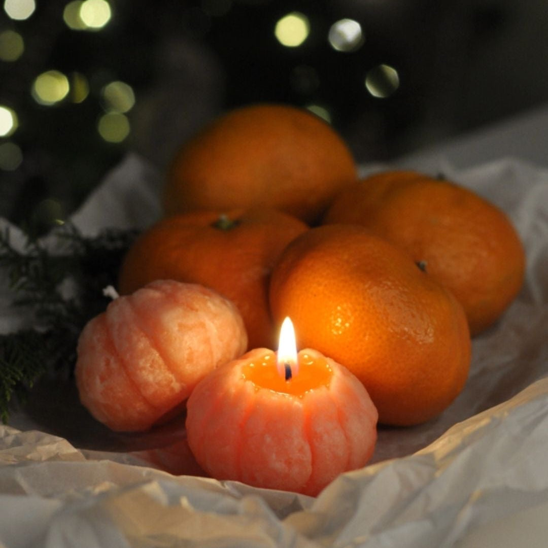 Orange Zest Glow Scented Candle I Set Of 2 I