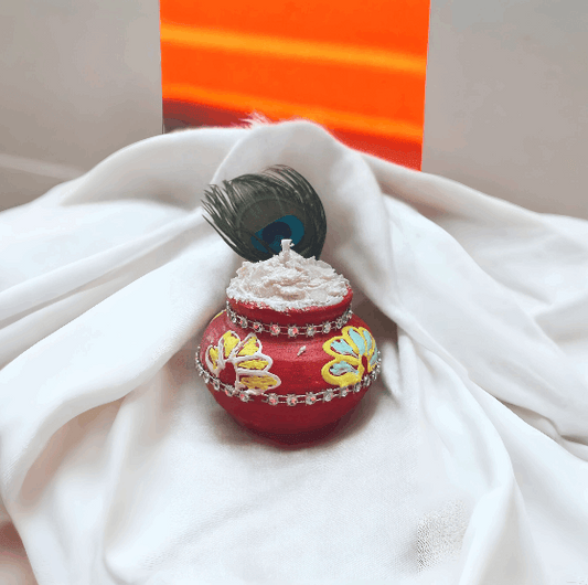 Scented Janamashtami Makhan Matki Candle