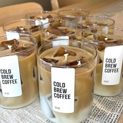 Cold Brew Coffee Candle | Iced Coffee Latte Candle